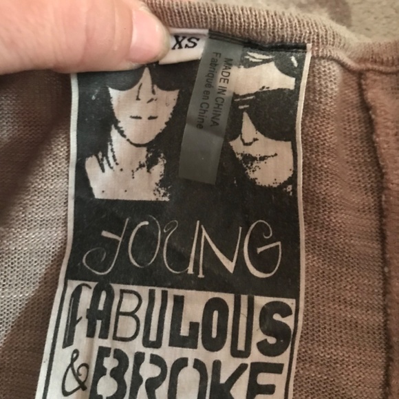 Young, broke & fabulous bleeding colors long sleeved shirt - Picture 8 of 9